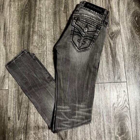 Rock Revival Jeans Size 25- Celine Skinny- Long Inseam - Picture 1 of 7